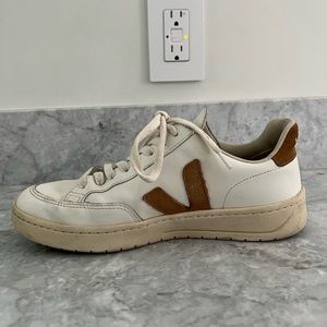 Brown and white Veja Sneakers